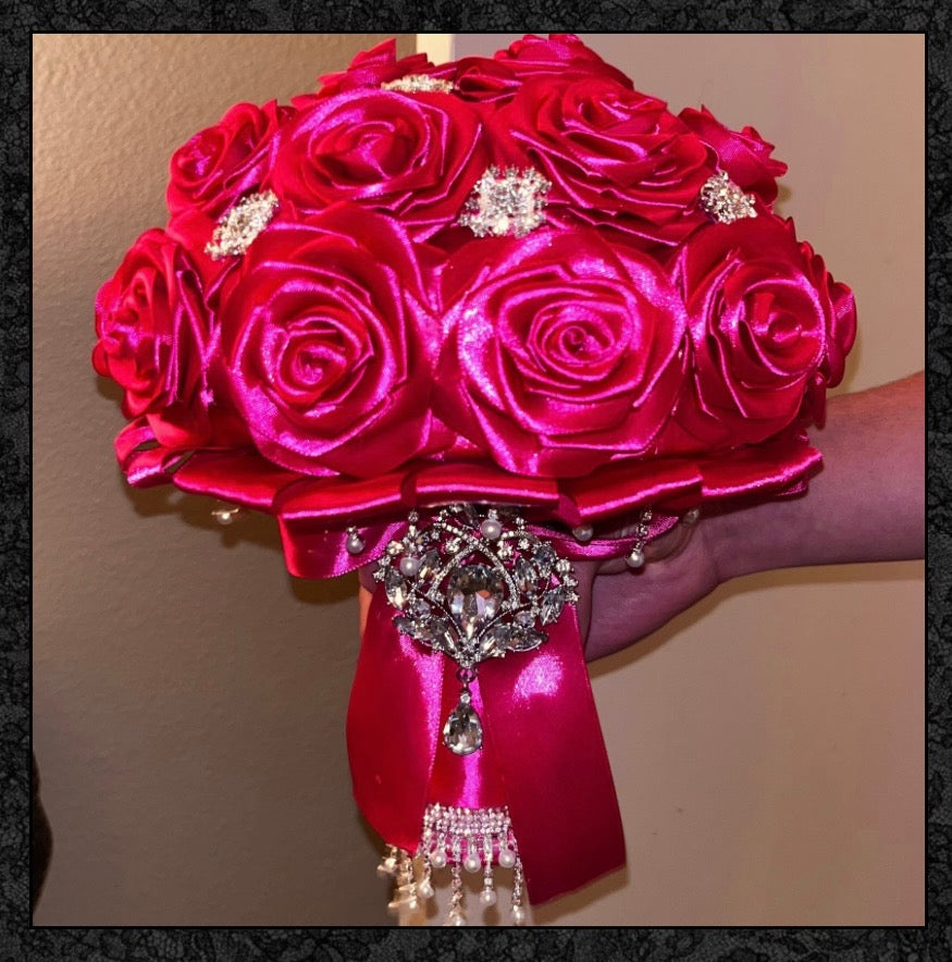 Satin Quinceañera Bouquet